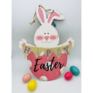 Happy Easter Bunny Wall Hang